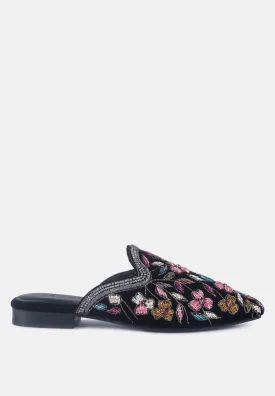 Marcella Embroidered Mules