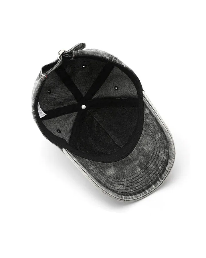 March 2024Distressed Washed Peaked Cap