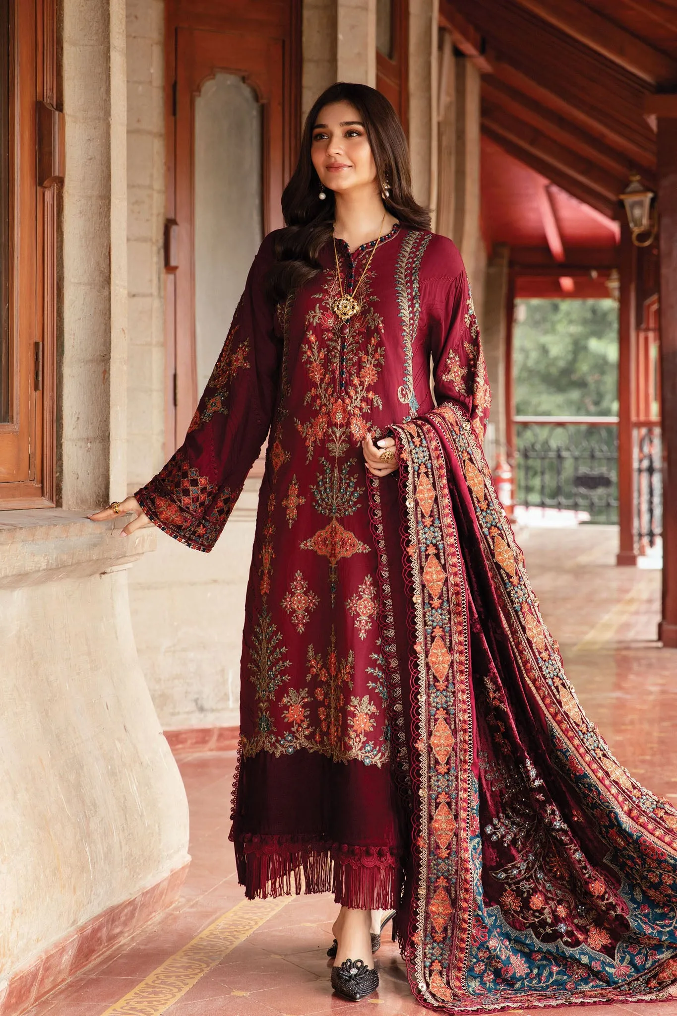 Maria B Unstitched 3 Piece Winter Luxe Collection'2024-LN-1210