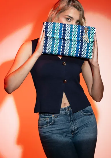 Maria Victoria | Glow MGD DI | Upcycled, Handwoven, Clutch