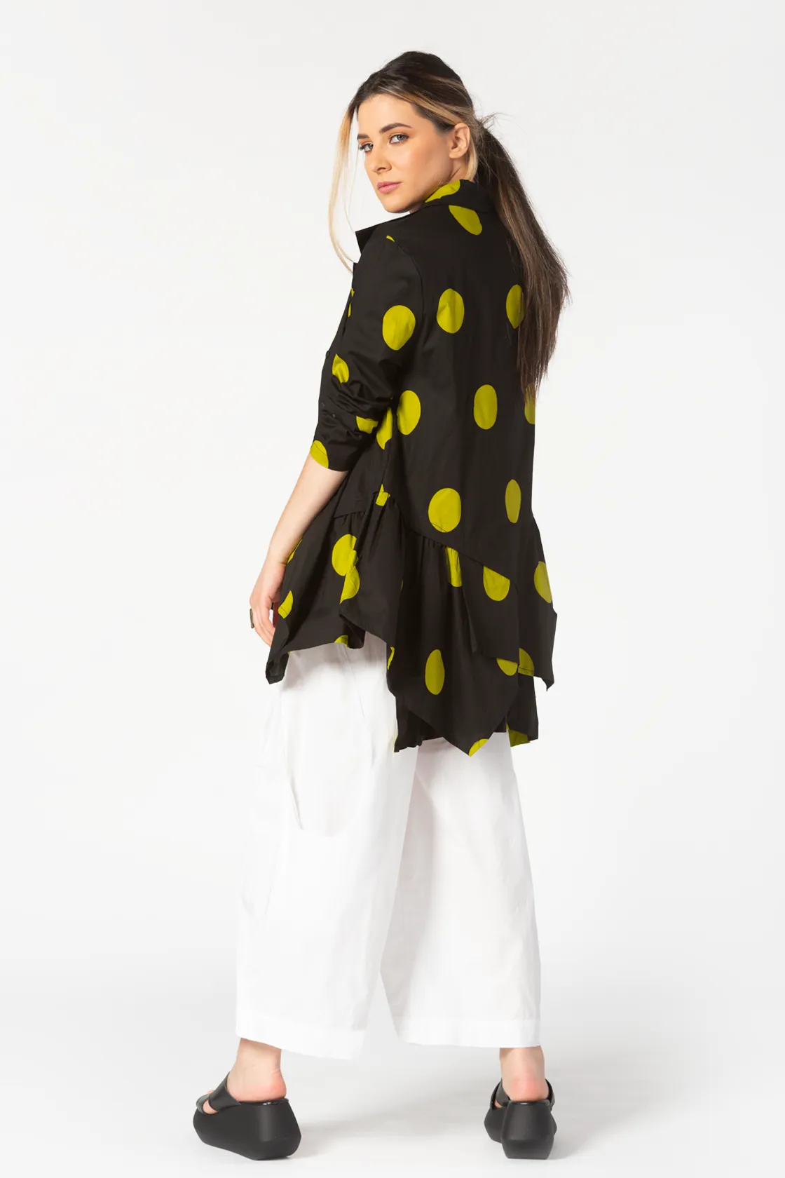 Marigot Shirt in Lime Dots Carnaby