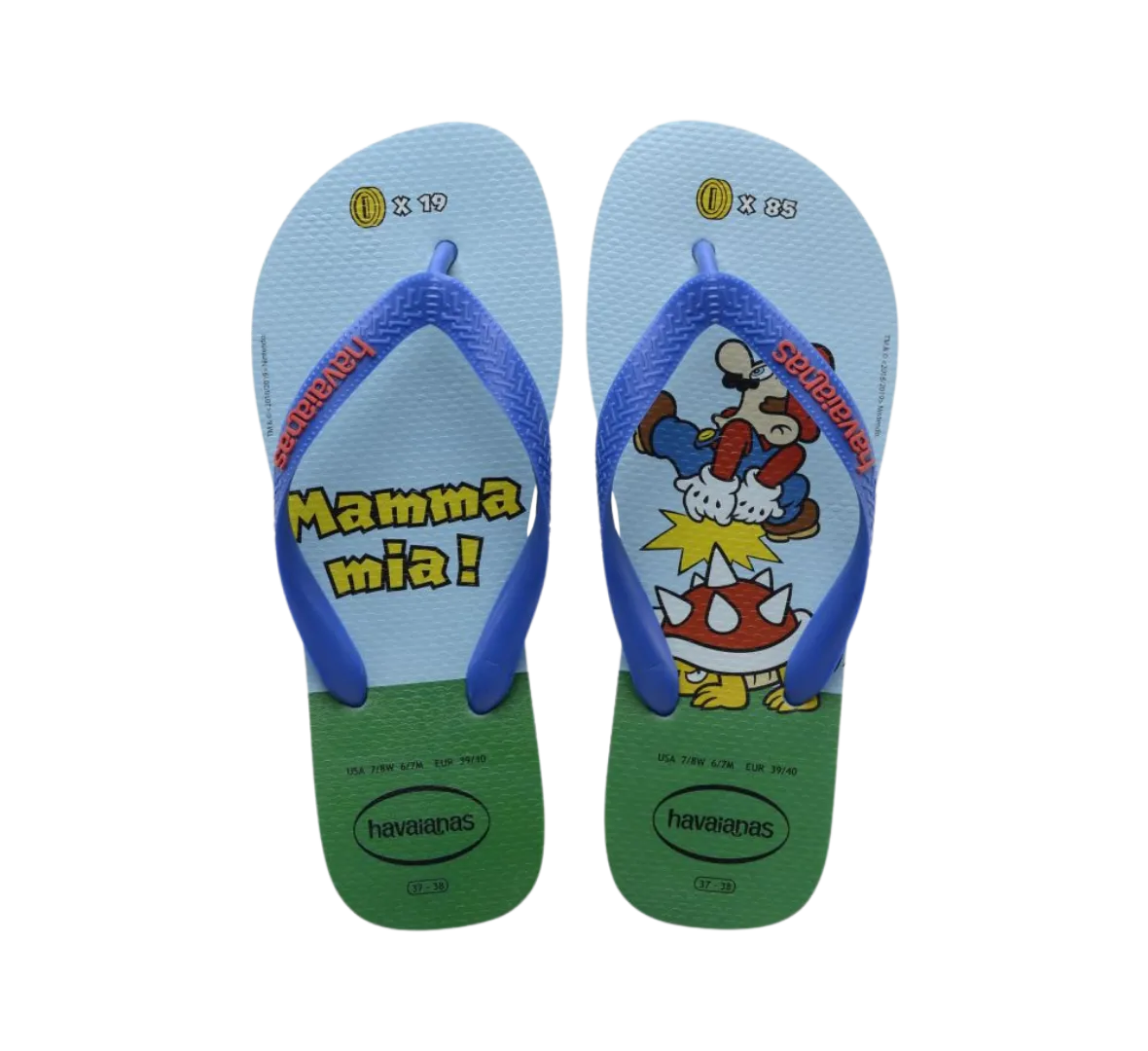 Mario Bros Flip Flops