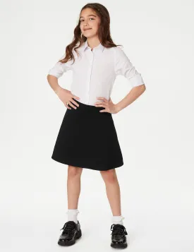 Marks & Spencer Girls Jersey School Skirt (2-18yrs) Black