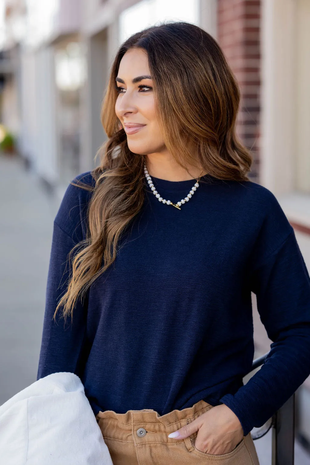 Marled Long Sleeve Tee