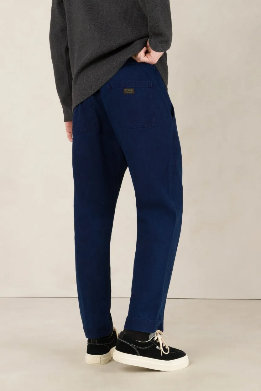 Martin Pants | Indigo Herringbone