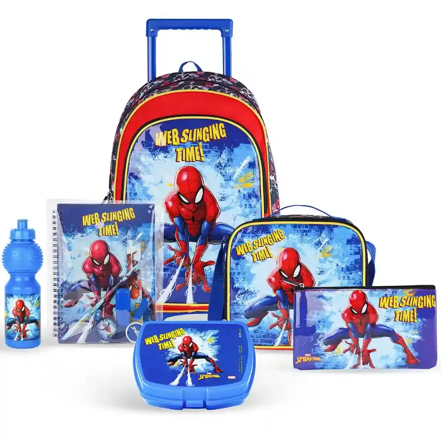 Marvel Spiderman Web Sling Action 6in1 Box Set 18"