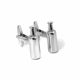 MarZthomson Wine Bottle Cufflinks in Silver (Online Exclusive)