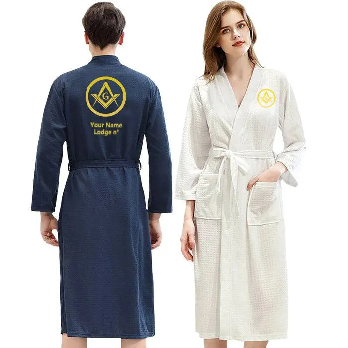 Master Mason Blue Lodge Bathrobe - Various Colors