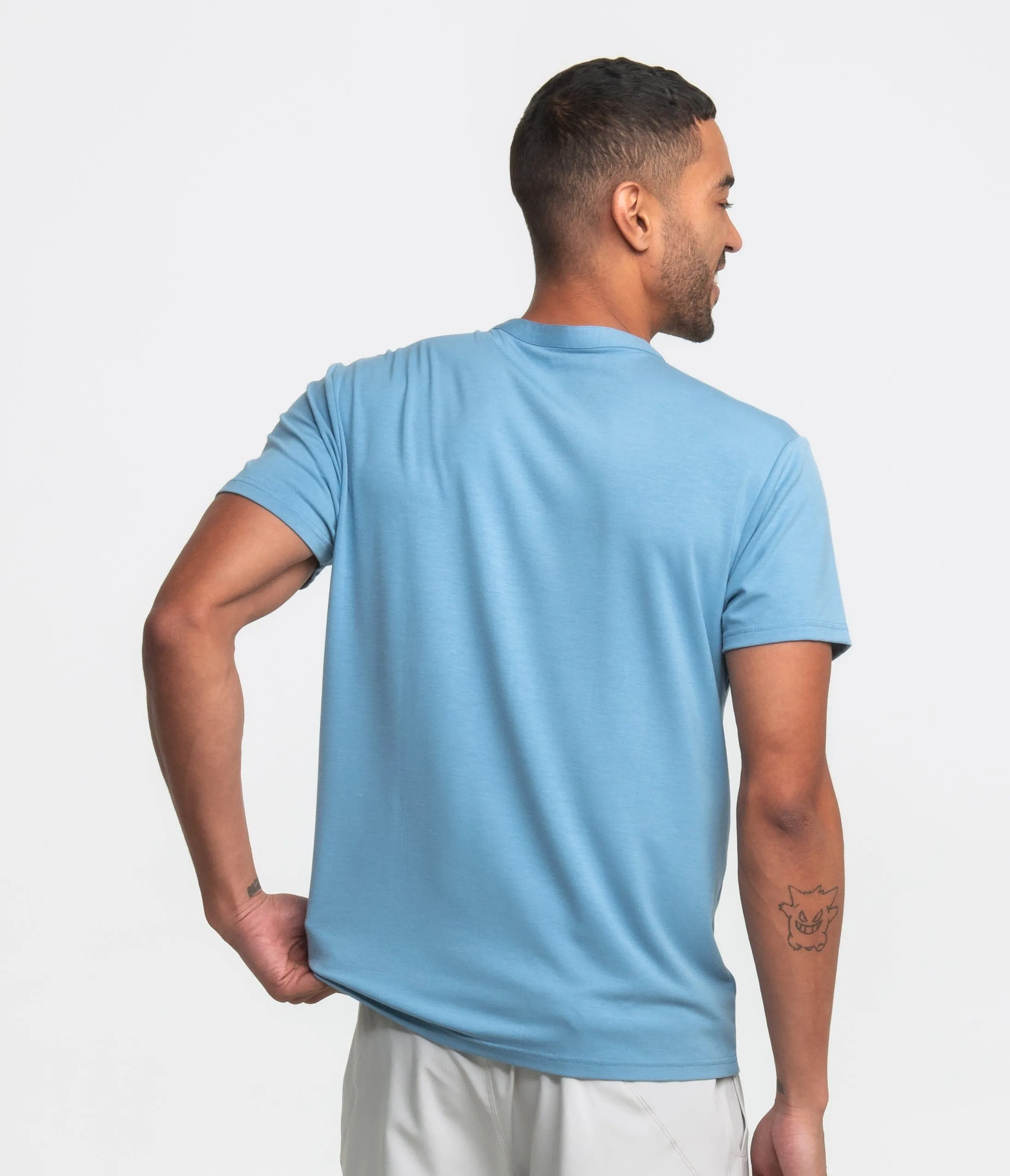 Max Comfort Henley SS - Marine Blue