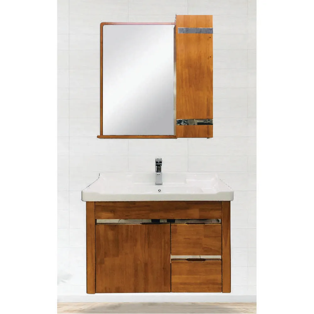 Maxfato Bath Cabinet Wood C: 800 x 470 x 550 M: 750 x 600 x 140mm