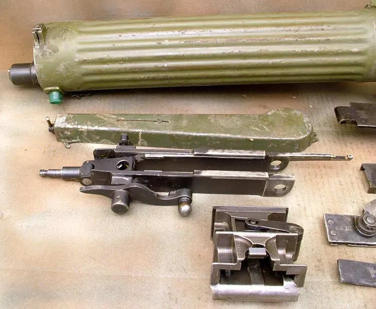 Maxim M-1910 Machine Gun Parts Set with Sokolov Mount: Russian Fluted