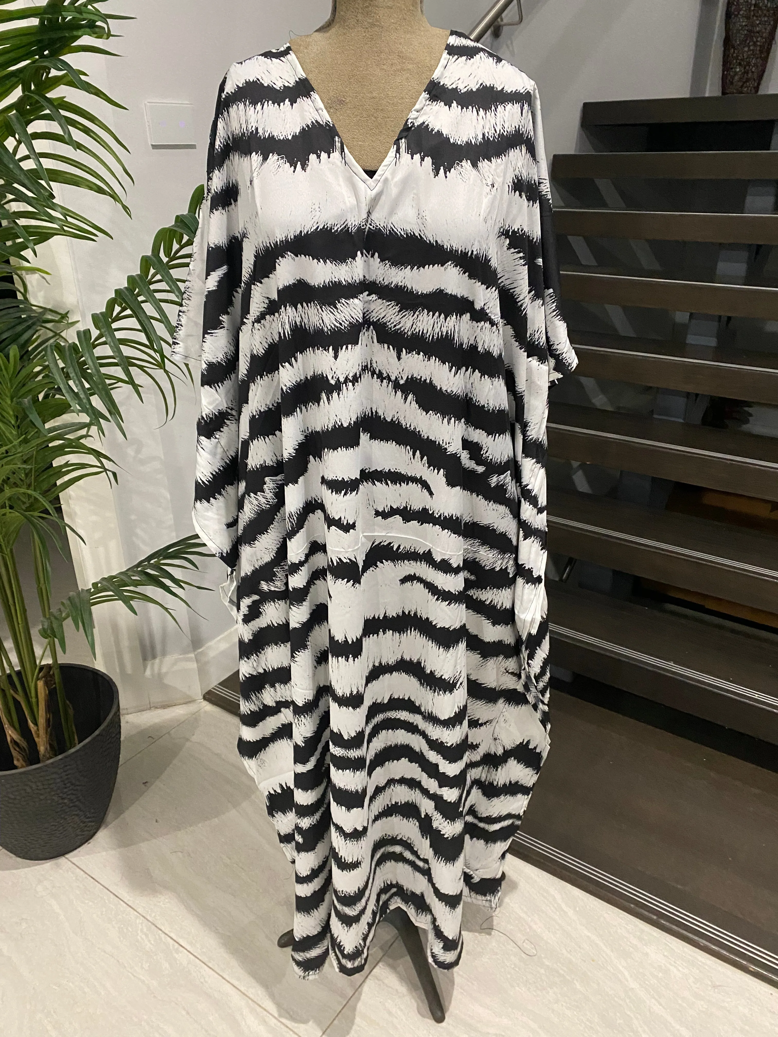 Maya Animal Print Kaftan Dress – Free Flowing & Stylish