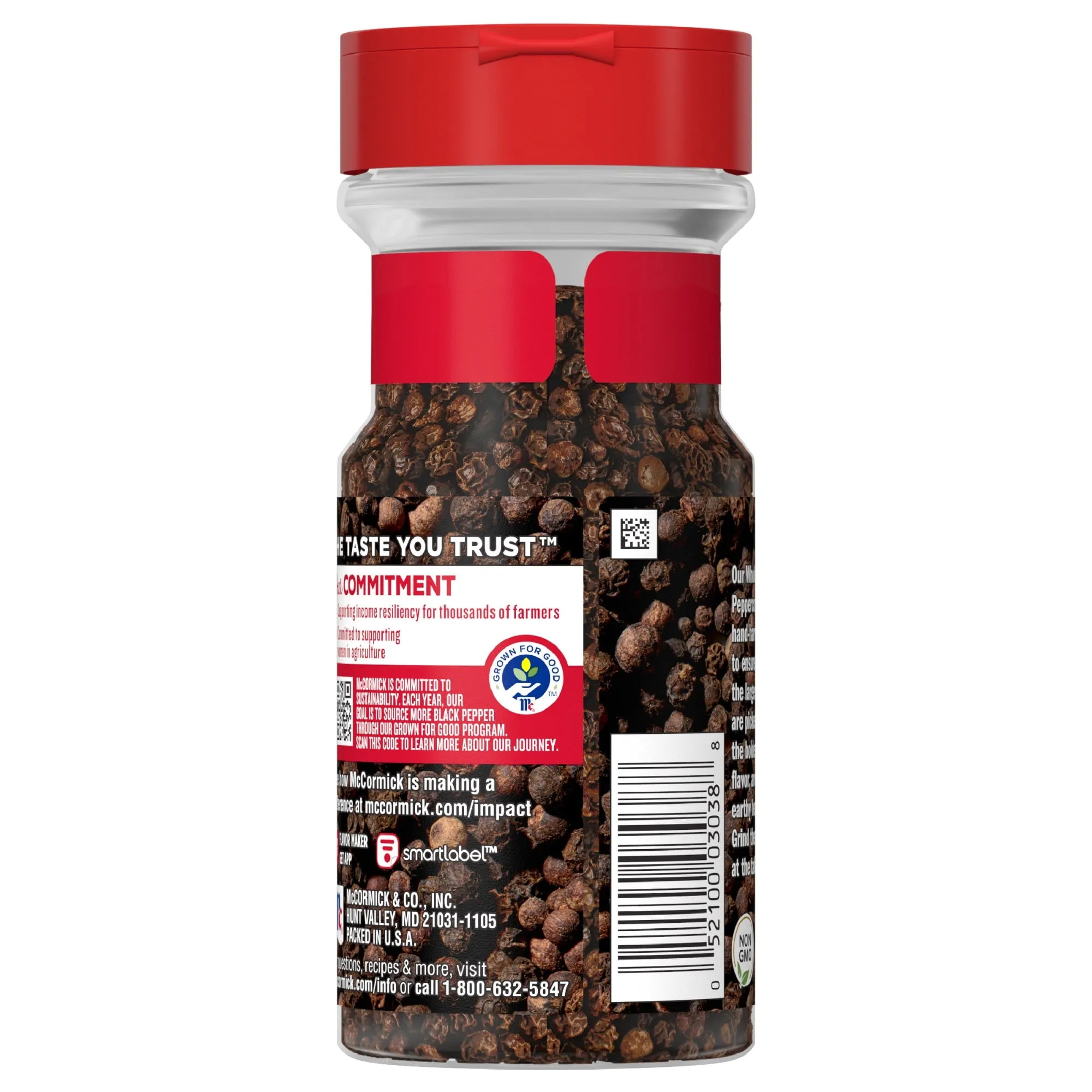 McCormick Black Pepper - Whole, 3.5 oz Pepper & Peppercorns