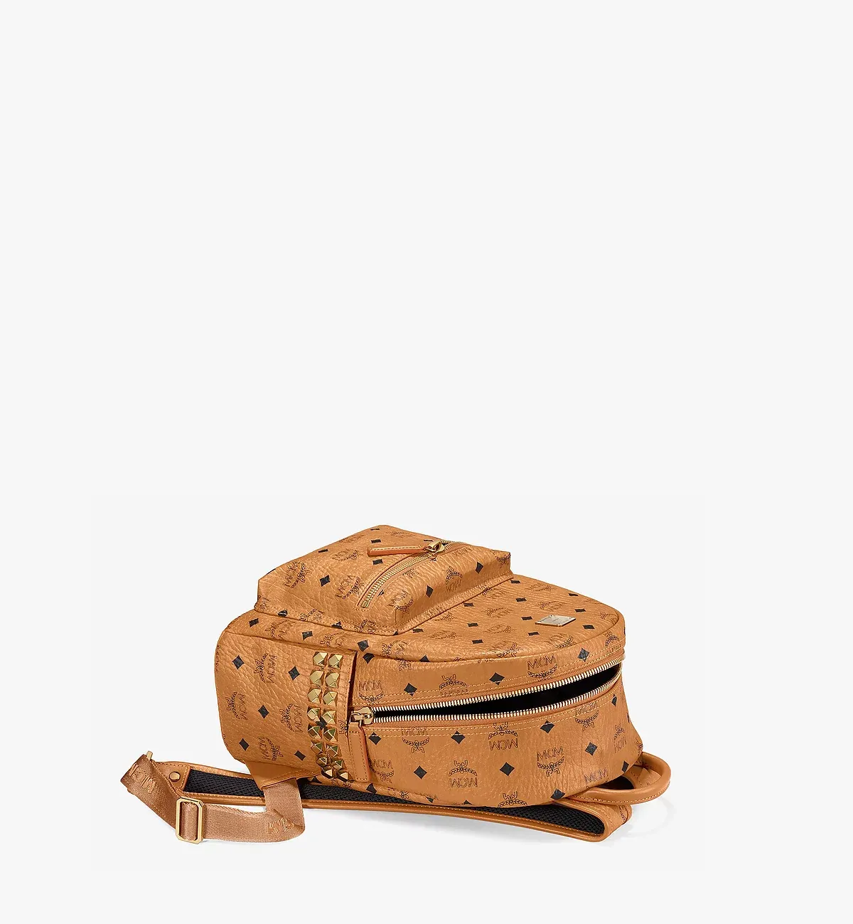 M.C.M Stark Side Studs Backpack in Visetos