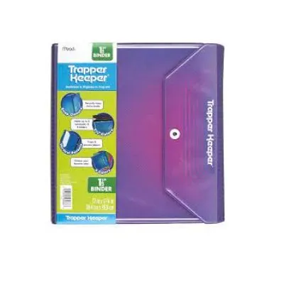 Mead Trapper Keeper Binder 1.5 Inches   2 Storage Pockets