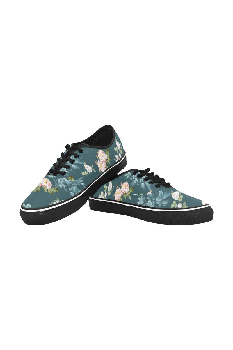 Meadow Magic Classic Women's Canvas Low Top Shoes (Model E001-4)