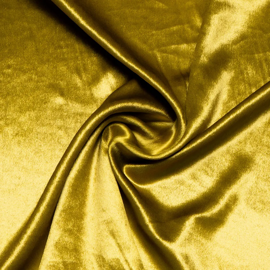 Medallion Yellow Silk Blend Pané Velvet