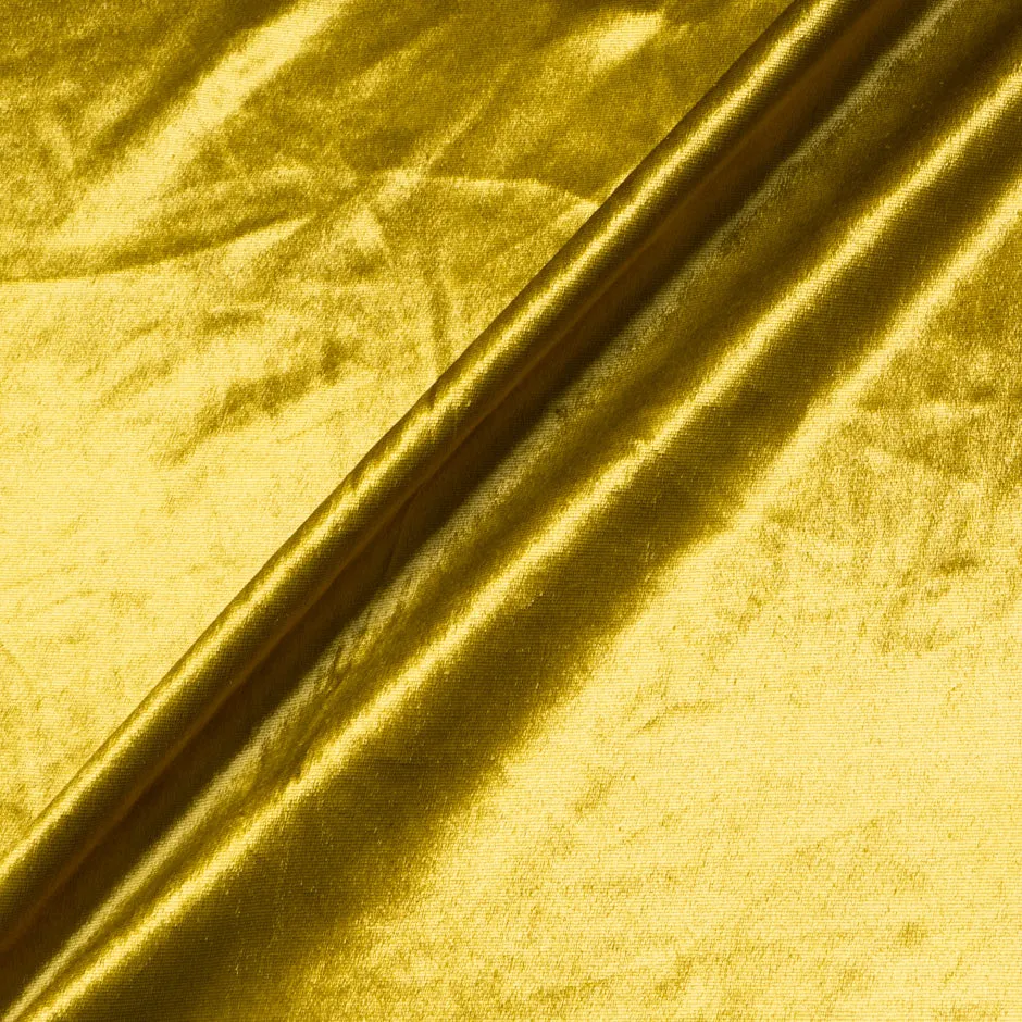 Medallion Yellow Silk Blend Pané Velvet