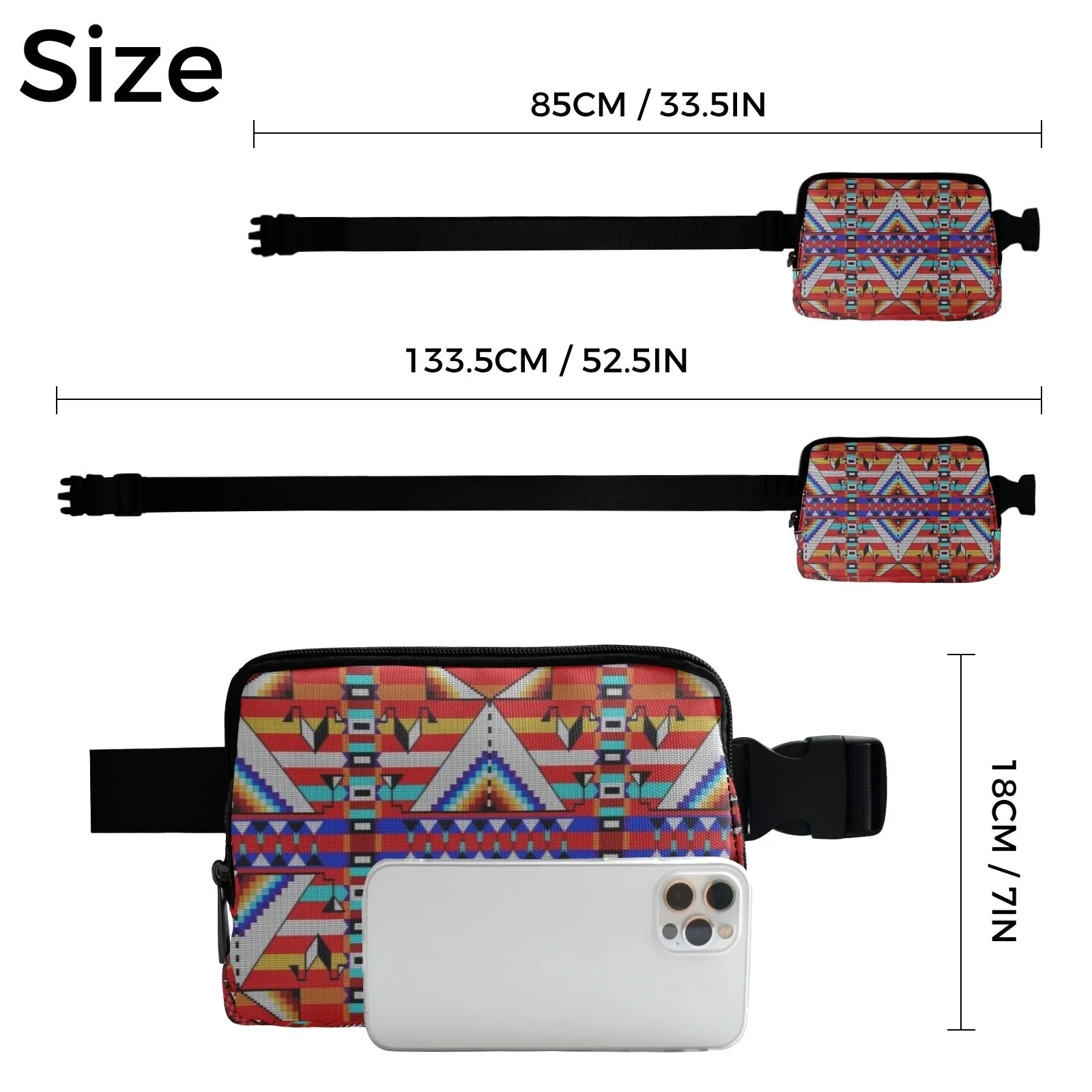 Medicine Blessing Red Belt Bag