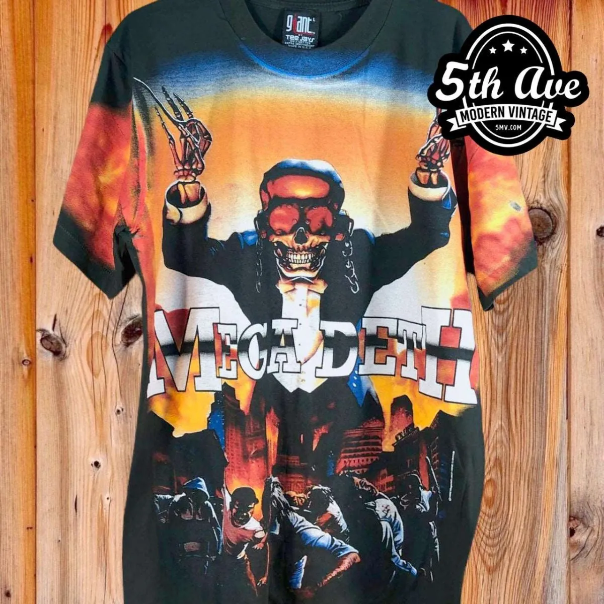 Megadeth - AOP all over print New Vintage Band T shirt