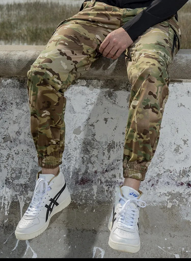 Men Fashion Streetwear Casual Camouflage Cargo Pants