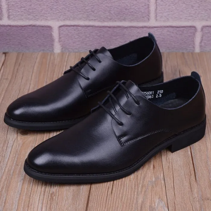 Men Formal Business Split leather Men Dress office Shoes Men comfortable Gentleman shoes business wedding shoes