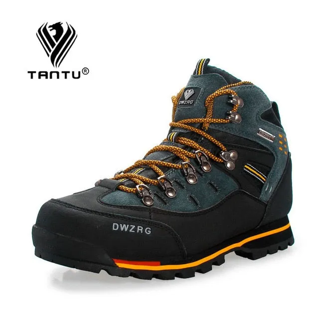 Men Hiking Shoes Waterproof Leather Shoes Climbing & Fishing Shoes