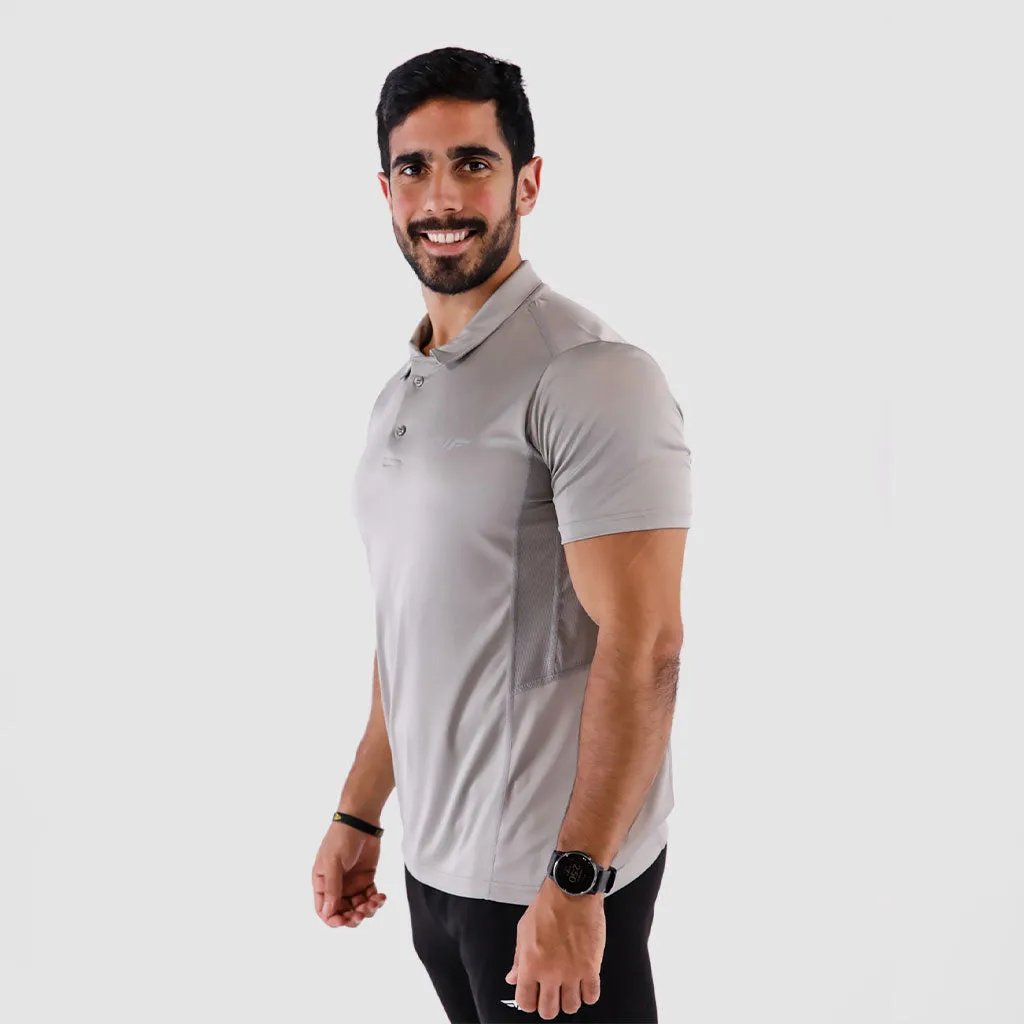 MEN LUXURY T-SHIRT(LIGHT-GREY)