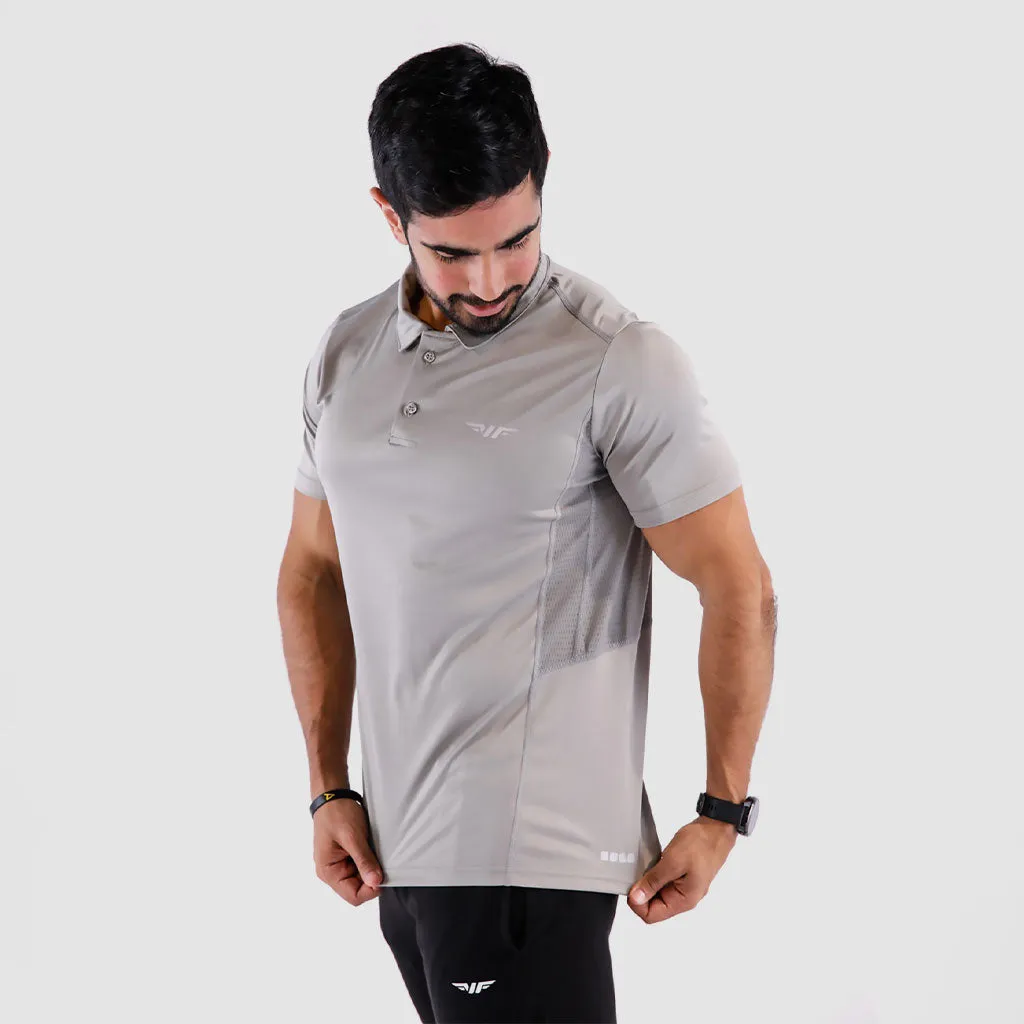 MEN LUXURY T-SHIRT(LIGHT-GREY)