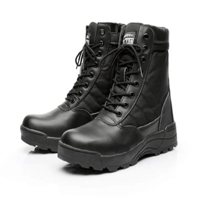 Men Tactical Boots Army Boots Men's Military Desert Waterproof Work Safety Shoes