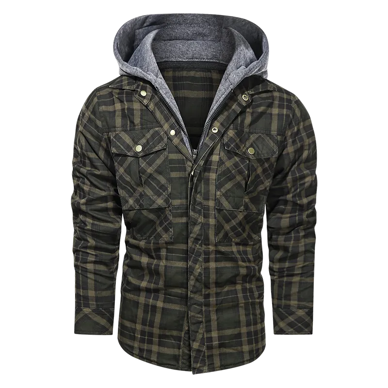 Men Warm Jacket Fleece Thick Autumn Winter Detachable Hoodies Jackets Men Slim Fit Men Clothing