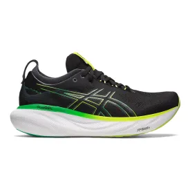 Men's Asics Gel-Nimbus 25, Black/Lime Zest, 11.5 D Medium