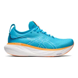 Men's Asics Gel-Nimbus 25, Island Blue/Sun Peach, 7 4E Extra Wide