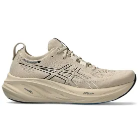 Men's Asics GEL-Nimbus 26, Feather Grey/Black, 8.5 D Medium