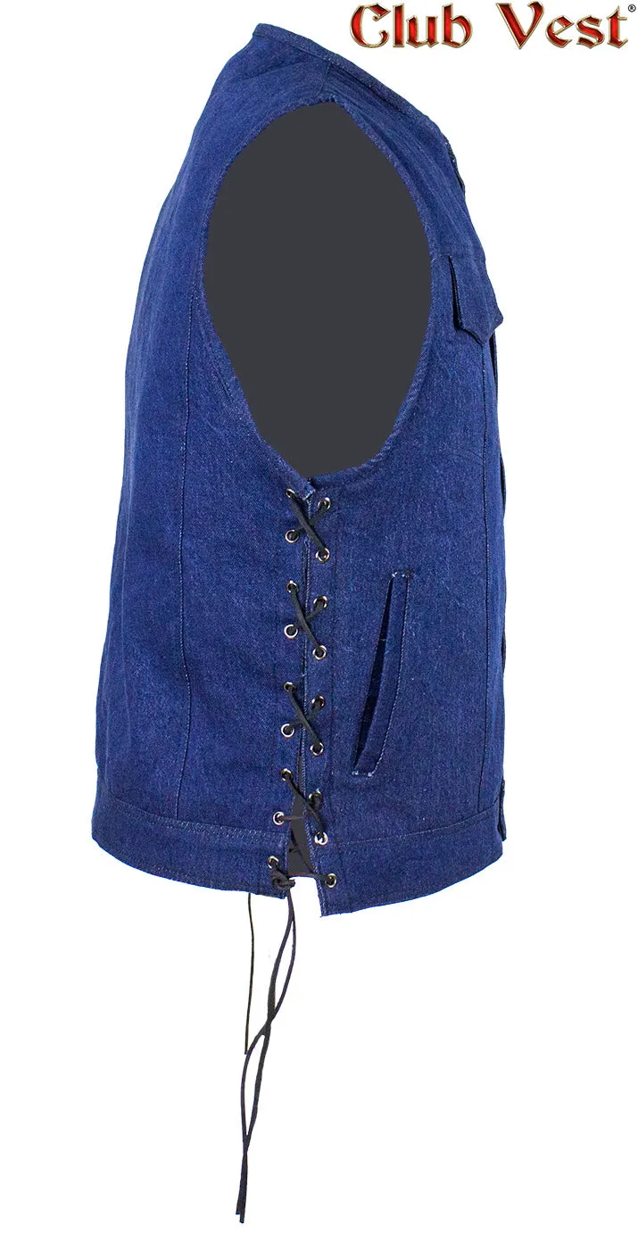 Men's Blue Denim Vest by Club Vest®