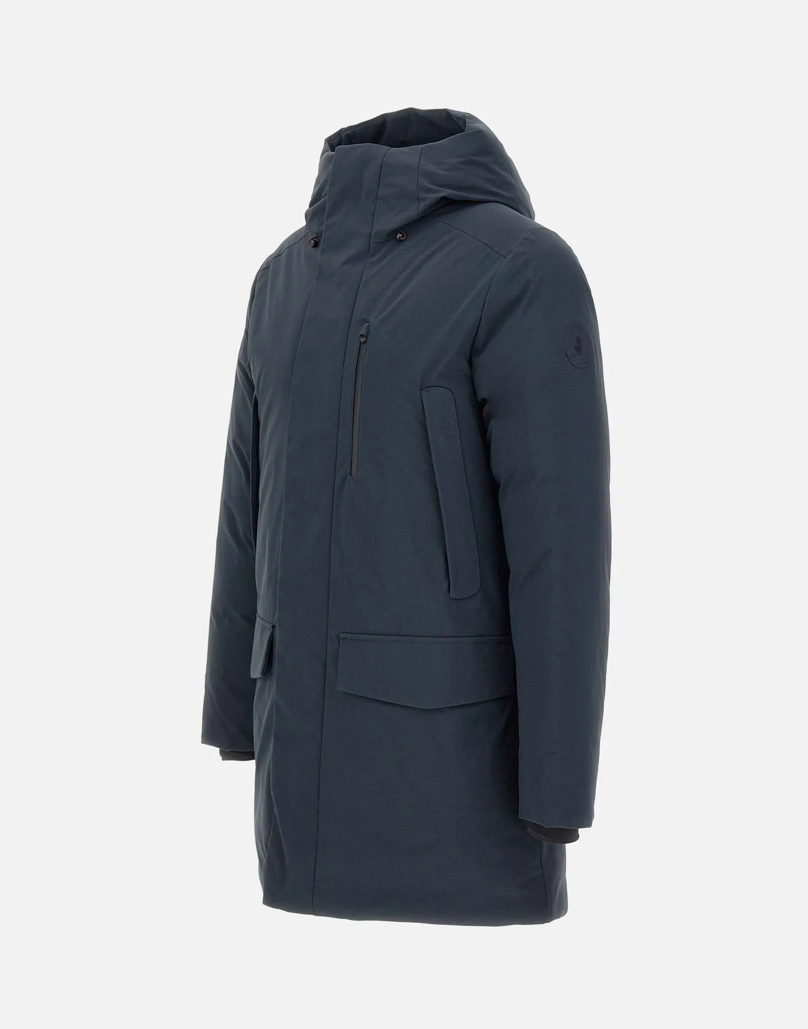 Men's Blue Parka with Hood