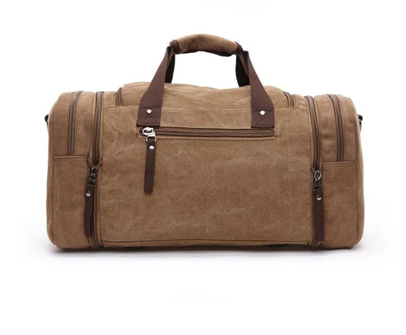 Men's Carry On Canvas Travel Duffel Bag