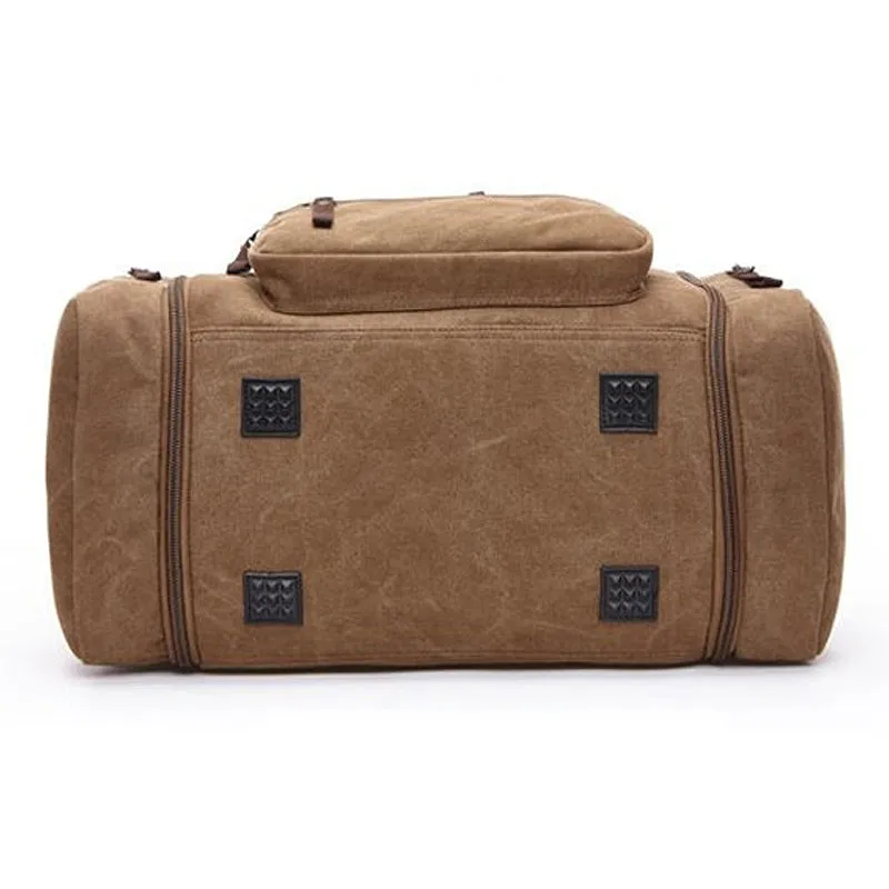 Men's Carry On Canvas Travel Duffel Bag