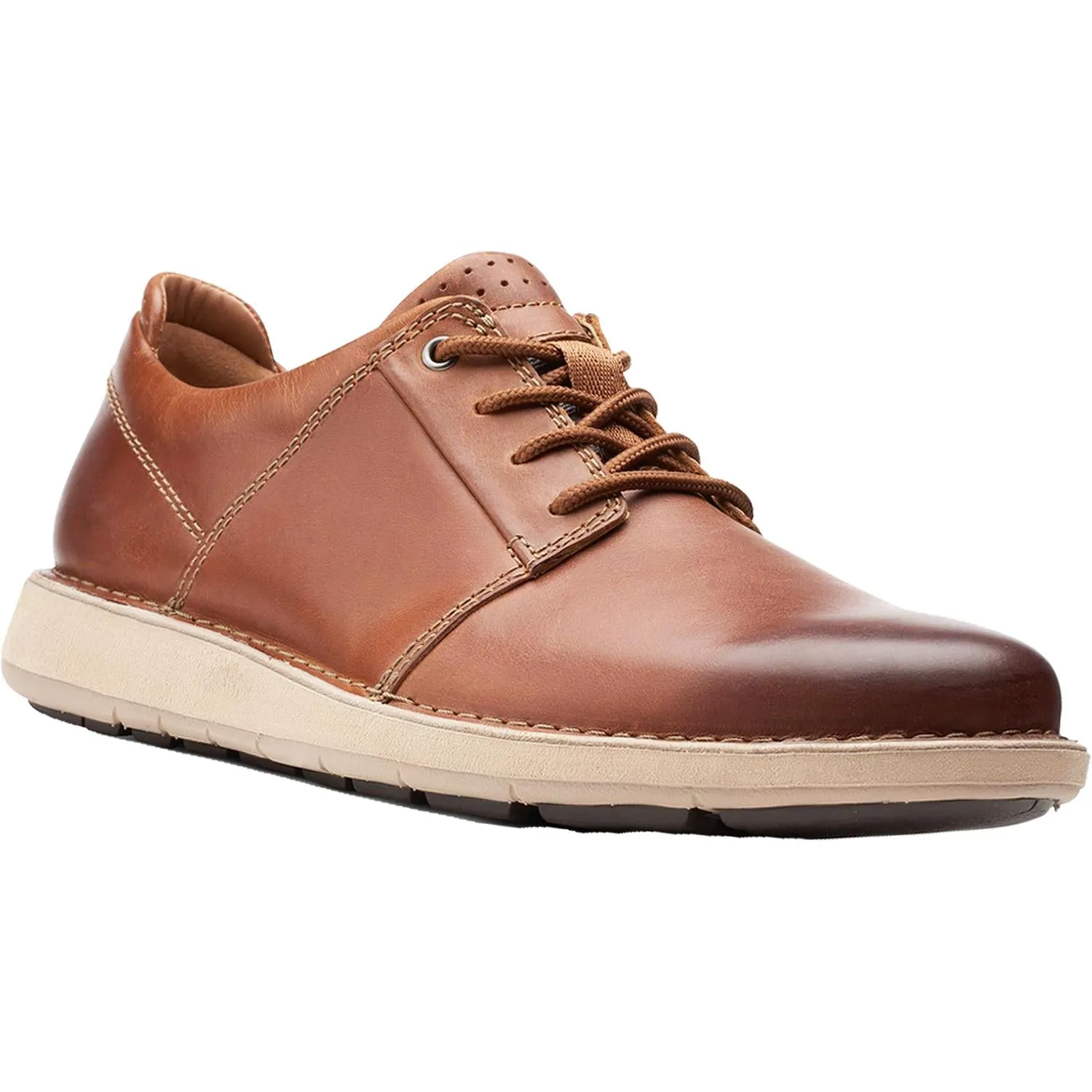 Men's Clarks Un Larvik Lace 2 Tan Oily Leather