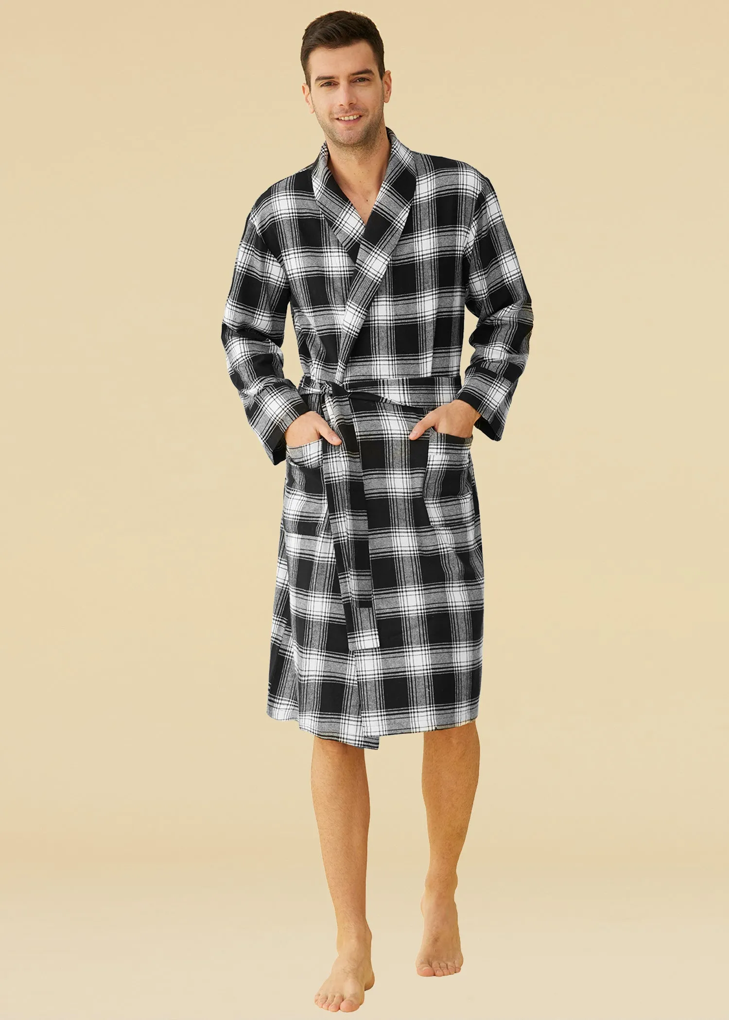 Men's Cotton Flannel Robe