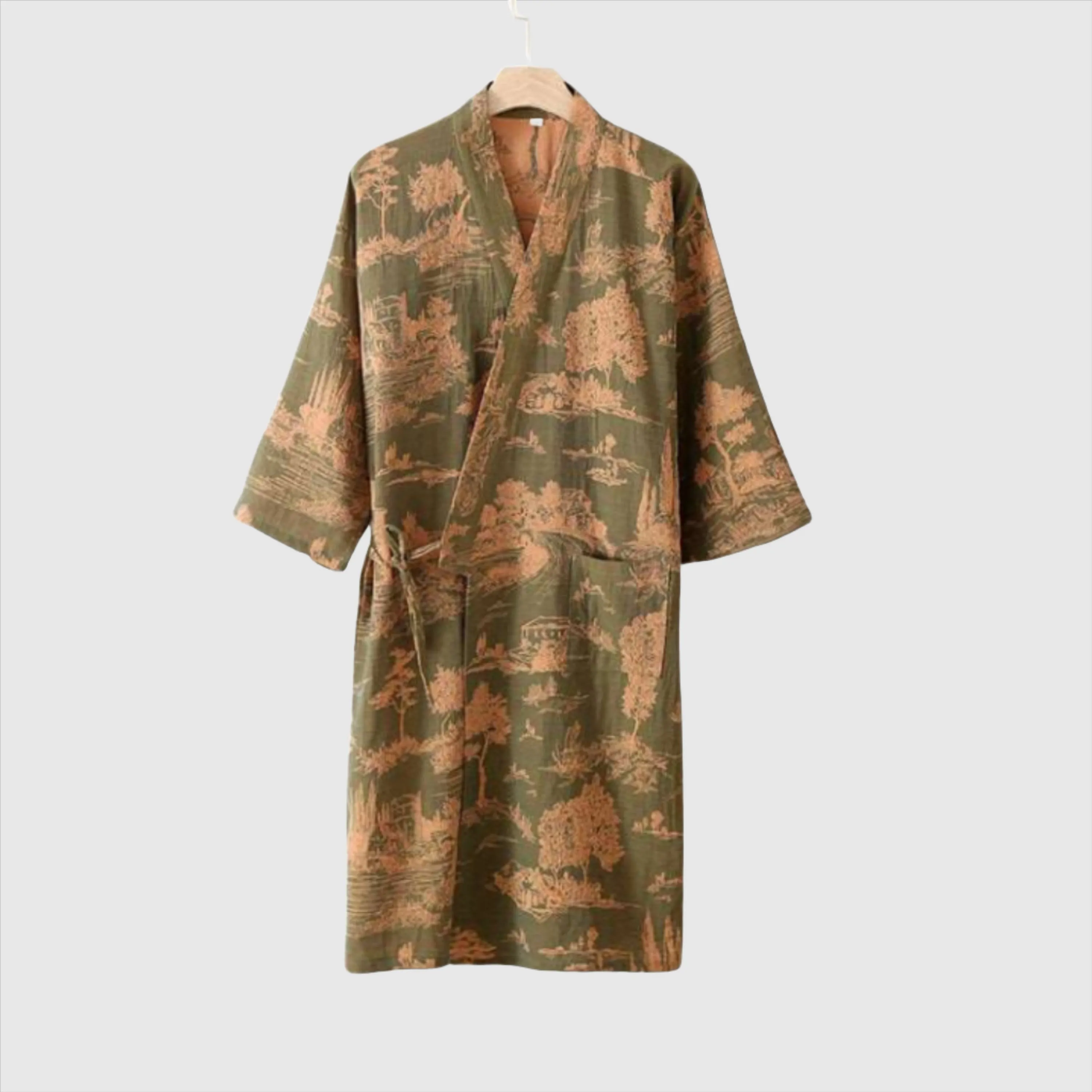 Men's Cotton Kimono Long Robe