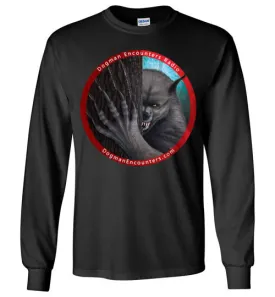 Men's Dogman Encounters Rogue Collection Long Sleeve T-Shirt (red border with white font)