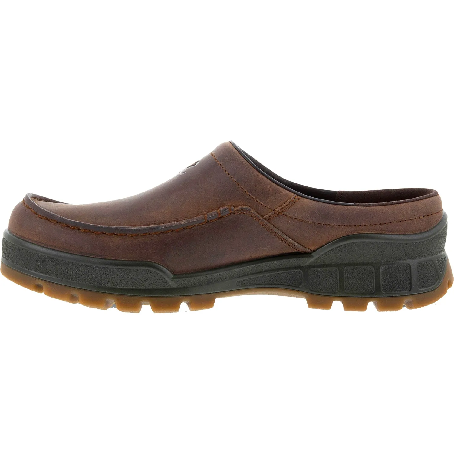 Men's Ecco Track 25 Clog Cocoa Brown Leather