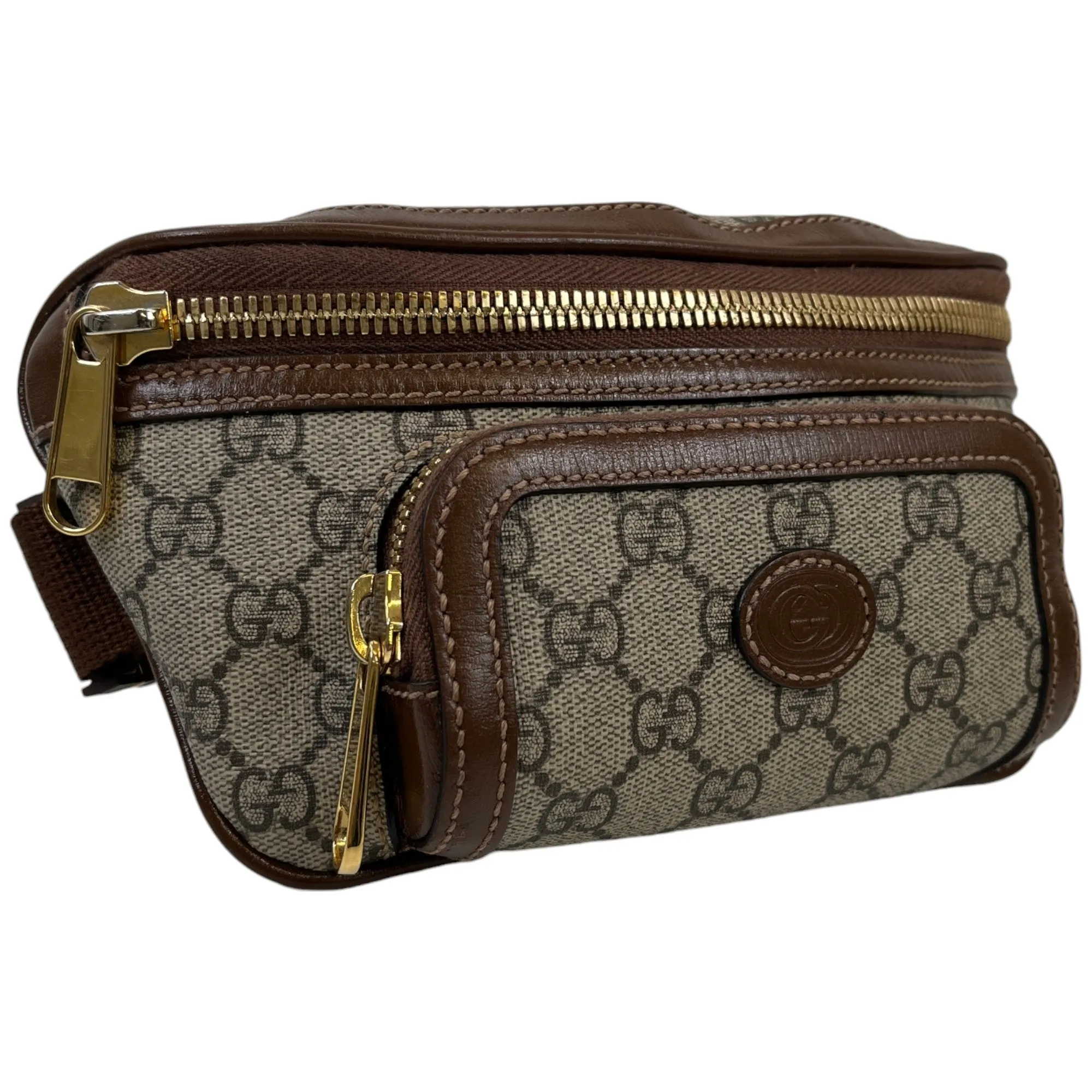 Men's Gg Supreme Belt Bag Brown