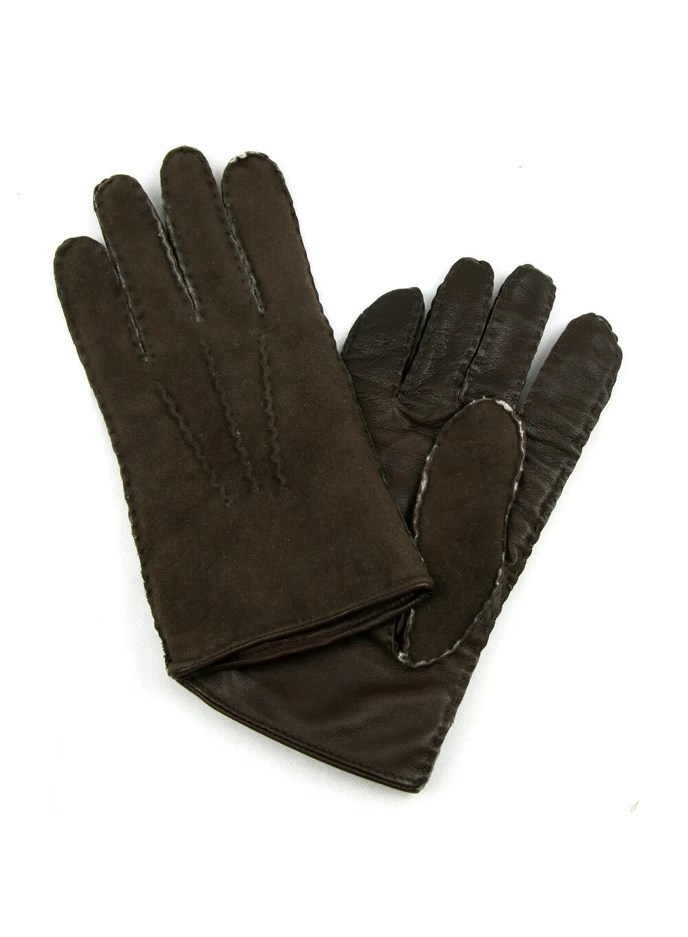 Men's Leather Palm Lambskin Back Gloves