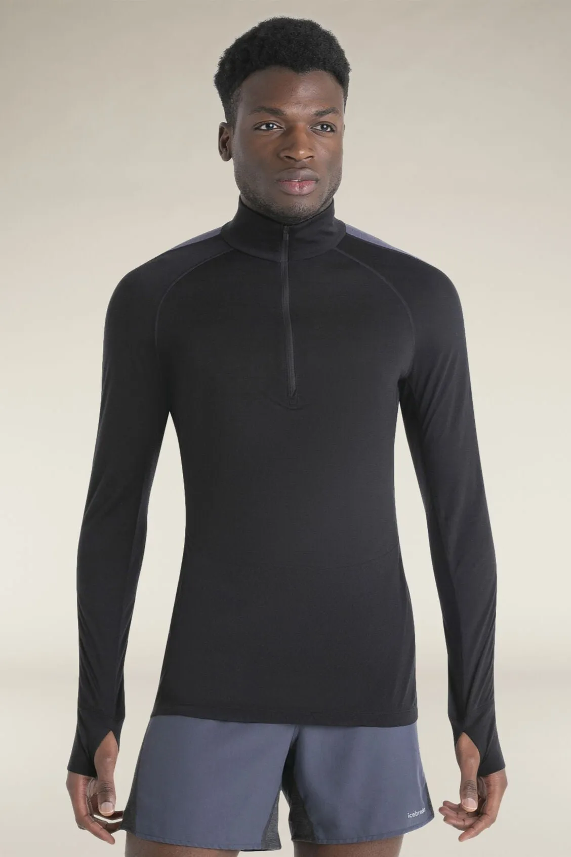 Mens Merino Blend 125 ZoneKnit™ LS Half Zip Thermal Top