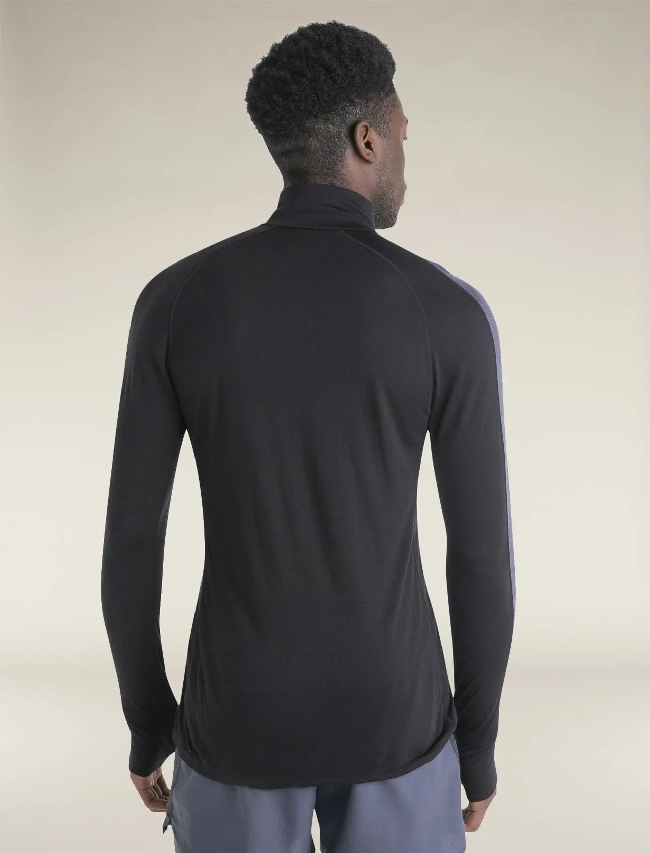 Mens Merino Blend 125 ZoneKnit™ LS Half Zip Thermal Top