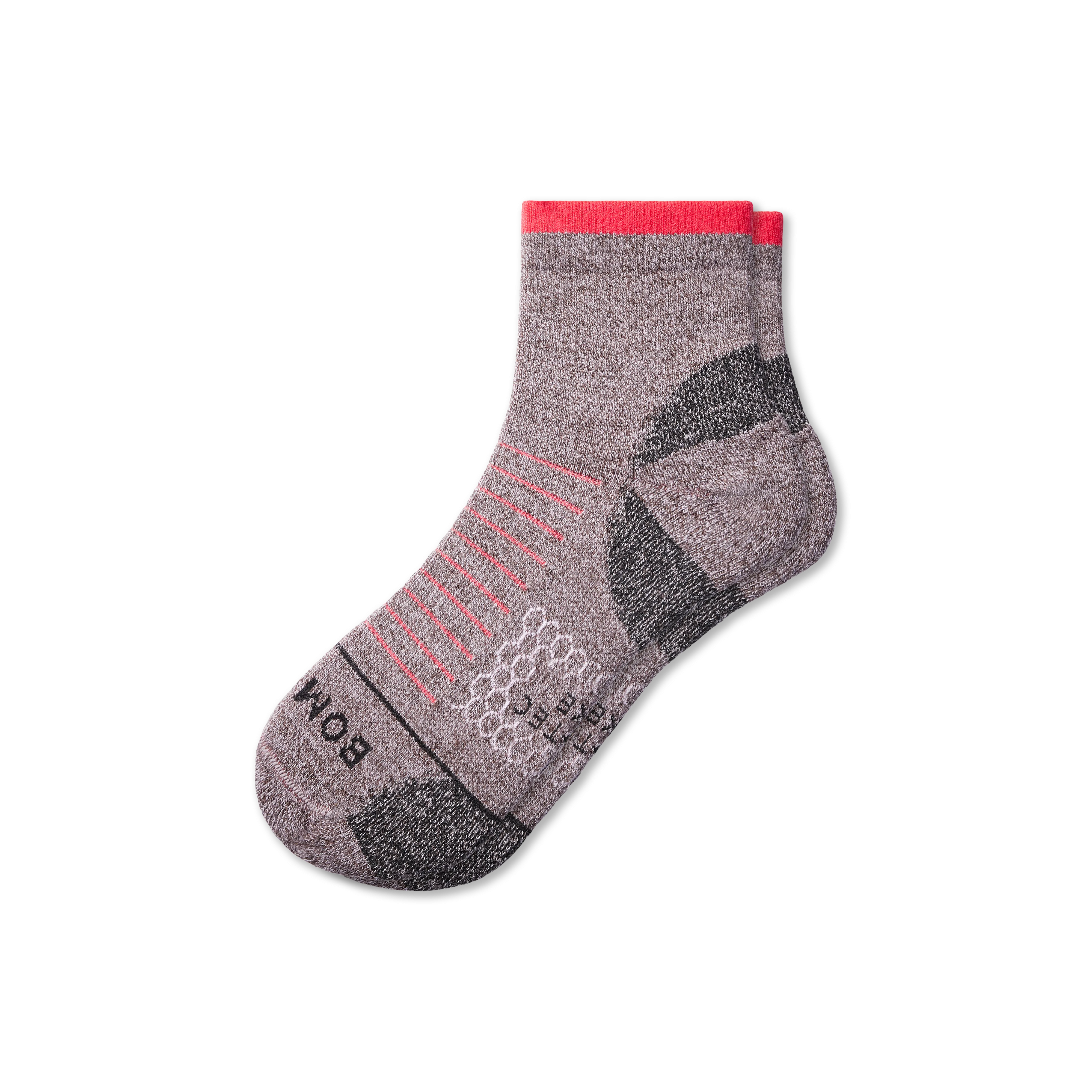 Men's Merino Wool Blend Hiking Quarter Socks