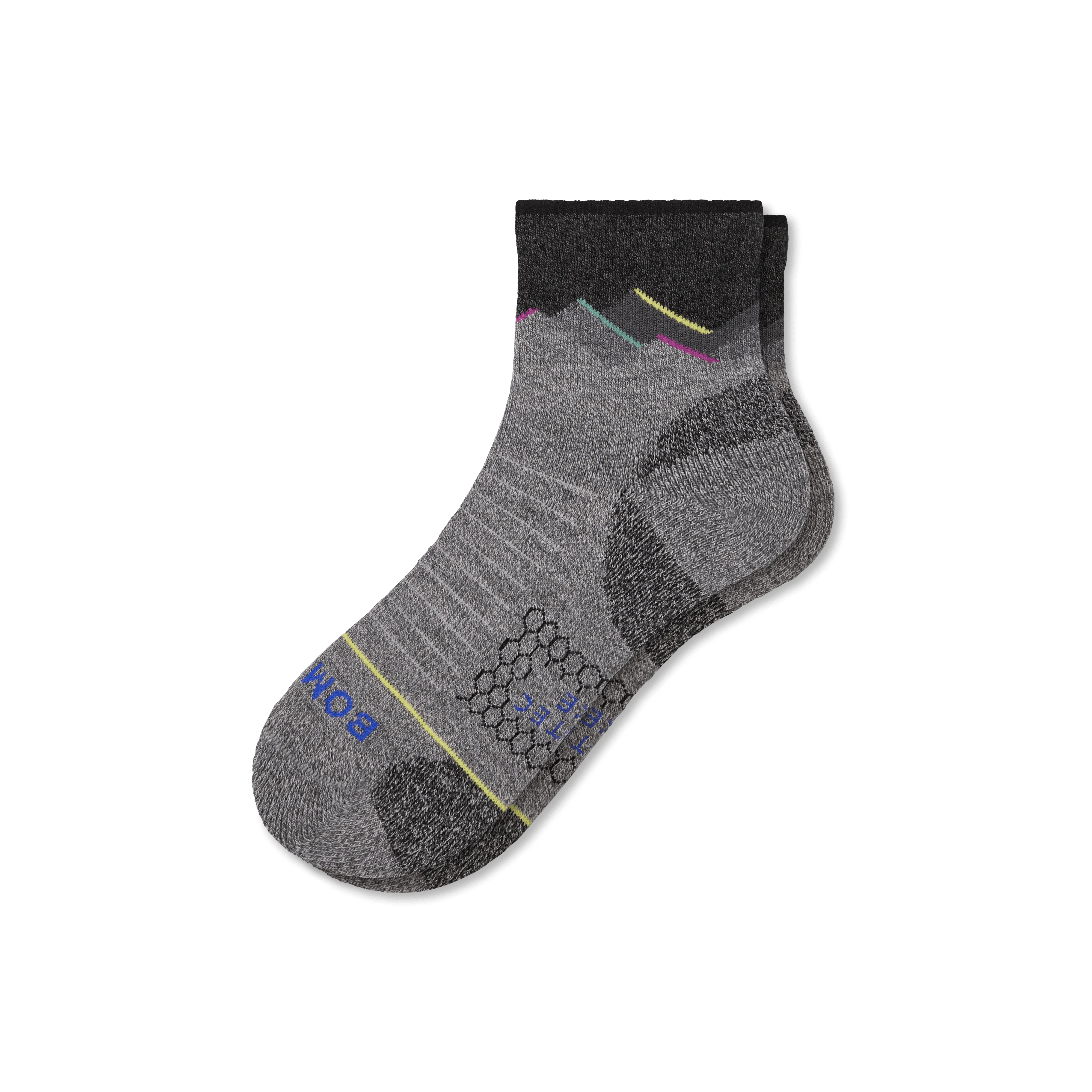 Men's Merino Wool Blend Hiking Quarter Socks