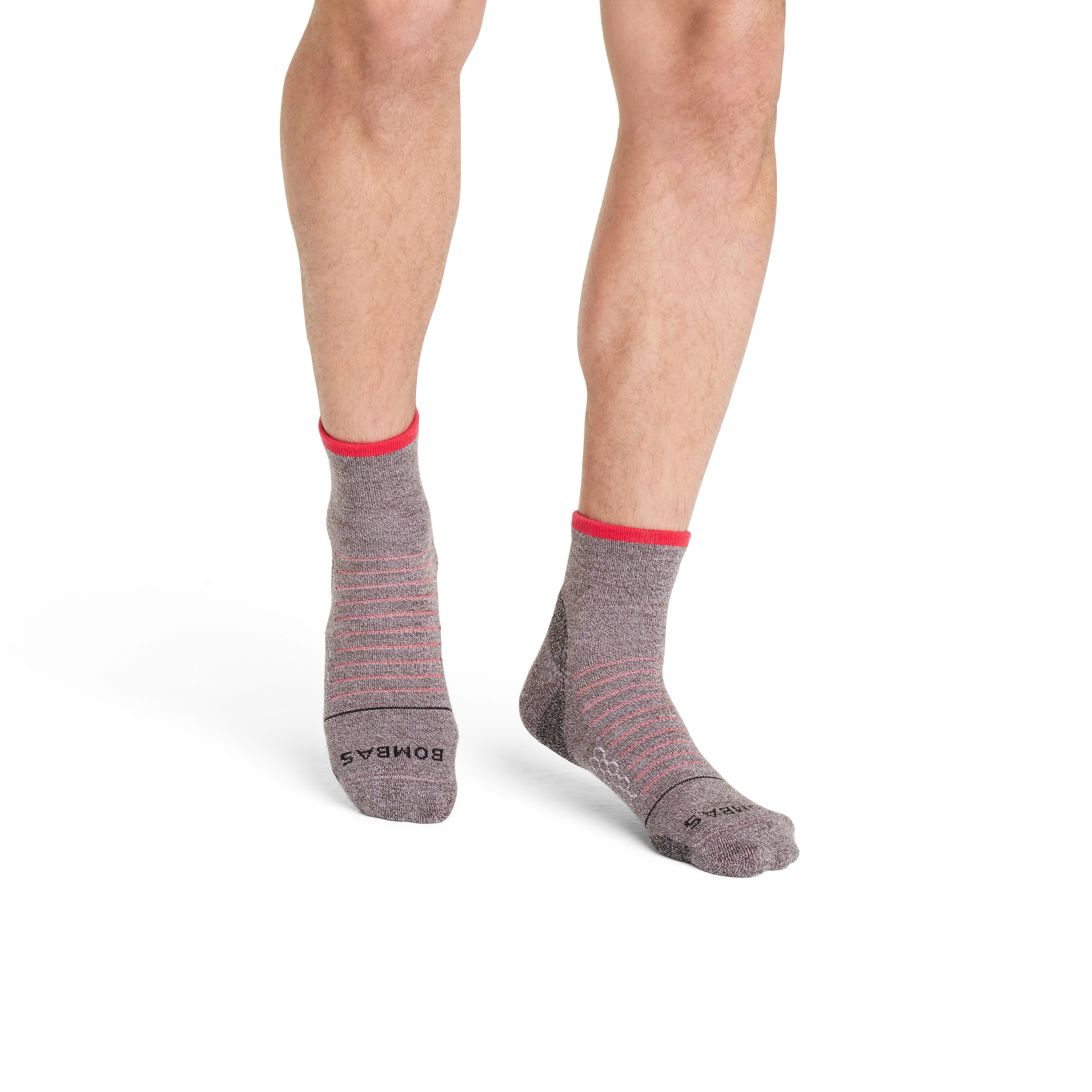 Men's Merino Wool Blend Hiking Quarter Socks